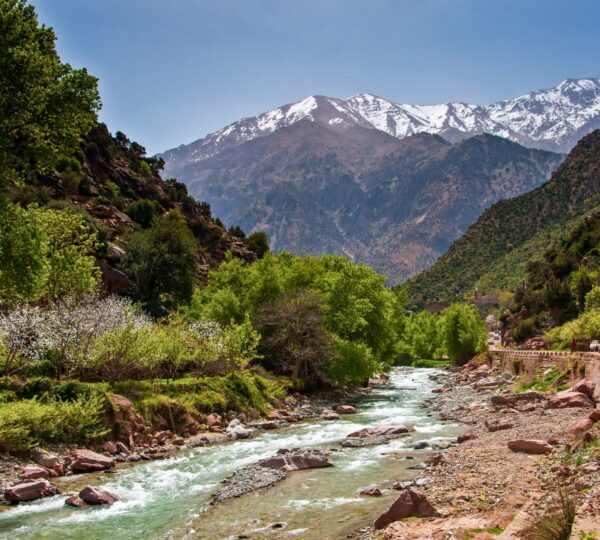 Morocco desert travel route