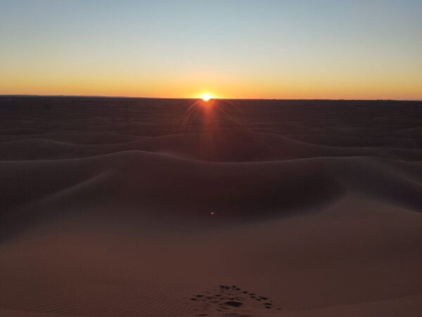 sahara desert sanset